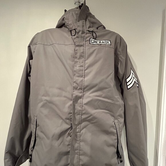 Grenade Fatigue Project Snowboard Ski Winter Jacket Men's Medium Gray - Picture 1 of 8